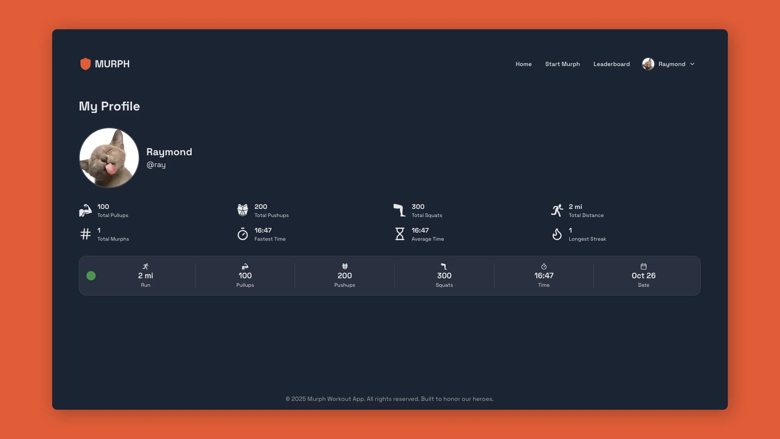 Murph Workout App screenshot 4